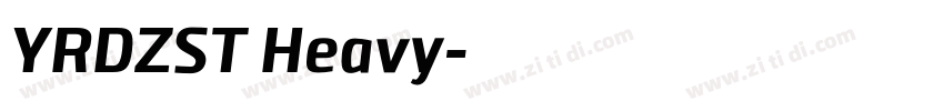 YRDZST Heavy字体转换